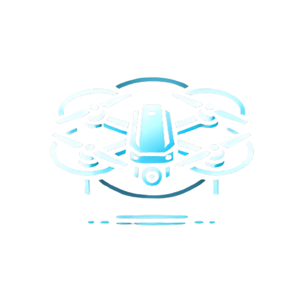 Drohnenaufnahme einer Stadt bei Sonnenuntergang